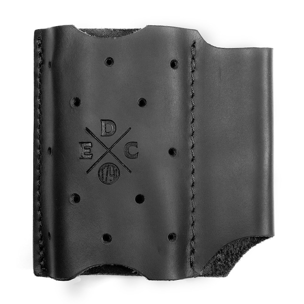 Leather Tool Pouch for Multitool, Pen / Pen Light, Cash / Cards & Action-Clip Belt Attachment